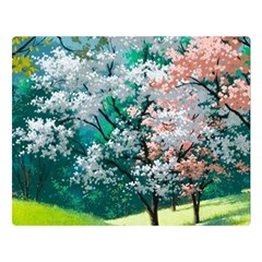 Anime Scenery Landscape Premium Plush Fleece Blanket (large) by Sarkoni