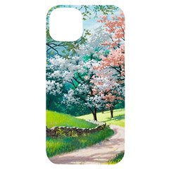 Anime Scenery Landscape Iphone 14 Plus Black Uv Print Case by Sarkoni