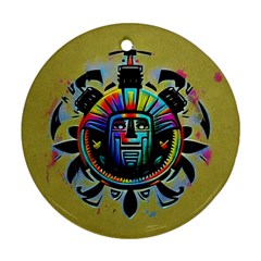 Tiki Idol – Round Ornament by mydreamshopping