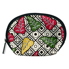 Leaves Foliage Batik Seamless Accessory Pouch (medium) by Sarkoni