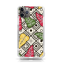 Leaves Foliage Batik Seamless Iphone 11 Pro 5 8 Inch Tpu Uv Print Case by Sarkoni