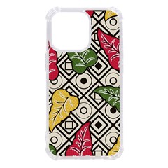 Leaves Foliage Batik Seamless Iphone 13 Pro Tpu Uv Print Case