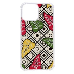 Leaves Foliage Batik Seamless Iphone 13 Pro Max Tpu Uv Print Case by Sarkoni