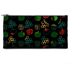 Apples Honey Honeycombs Pattern Pencil Case