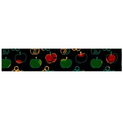 Apples Honey Honeycombs Pattern Large Premium Plush Fleece Scarf 