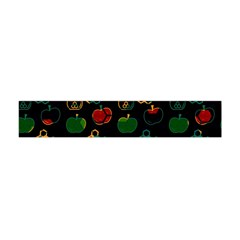 Apples Honey Honeycombs Pattern Premium Plush Fleece Scarf (Mini)