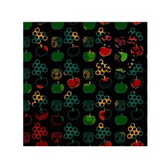 Apples Honey Honeycombs Pattern Square Satin Scarf (30  x 30 )