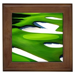 Golf Course Par Green Framed Tile by Sarkoni