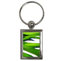 Golf Course Par Green Key Chain (rectangle) by Sarkoni