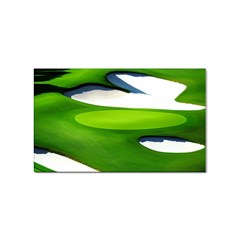 Golf Course Par Green Sticker Rectangular (100 Pack) by Sarkoni