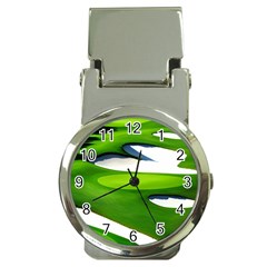 Golf Course Par Green Money Clip Watches by Sarkoni