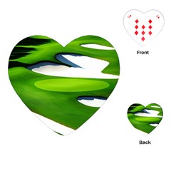 Golf Course Par Green Playing Cards Single Design (heart) by Sarkoni