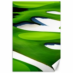 Golf Course Par Green Canvas 12  X 18  by Sarkoni