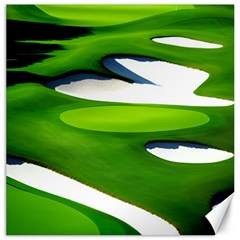 Golf Course Par Green Canvas 16  X 16  by Sarkoni