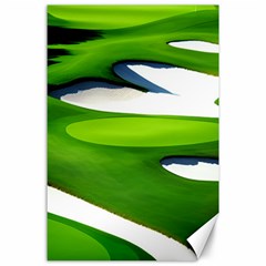 Golf Course Par Green Canvas 24  X 36  by Sarkoni