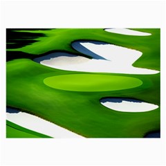 Golf Course Par Green Large Glasses Cloth by Sarkoni