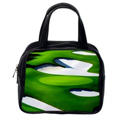 Golf Course Par Green Classic Handbag (one Side) by Sarkoni