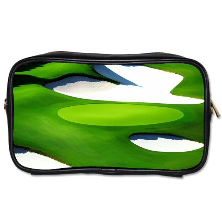 Golf Course Par Green Toiletries Bag (One Side)