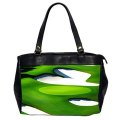 Golf Course Par Green Oversize Office Handbag (2 Sides) by Sarkoni