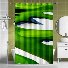 Golf Course Par Green Shower Curtain 48  X 72  (small)  by Sarkoni