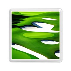 Golf Course Par Green Memory Card Reader (square) by Sarkoni