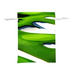 Golf Course Par Green Lightweight Drawstring Pouch (m) by Sarkoni