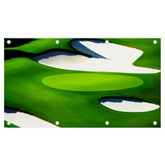 Golf Course Par Green Banner And Sign 7  X 4 