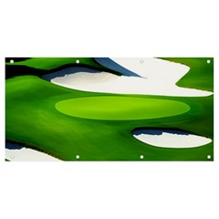 Golf Course Par Green Banner And Sign 8  X 4  by Sarkoni