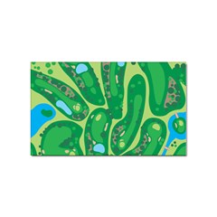 Golf Course Par Golf Course Green Sticker Rectangular (10 Pack) by Sarkoni