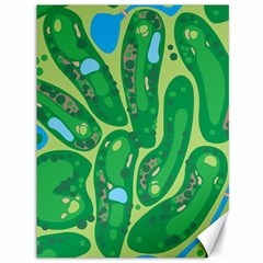 Golf Course Par Golf Course Green Canvas 36  X 48  by Sarkoni