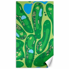 Golf Course Par Golf Course Green Canvas 40  X 72  by Sarkoni