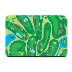 Golf Course Par Golf Course Green Small Doormat by Sarkoni