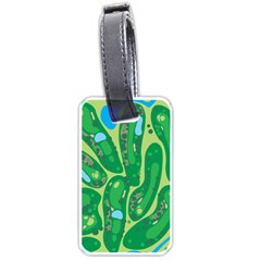 Golf Course Par Golf Course Green Luggage Tag (one Side) by Sarkoni