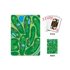 Golf Course Par Golf Course Green Playing Cards Single Design (mini) by Sarkoni