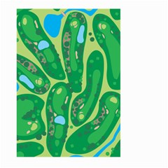 Golf Course Par Golf Course Green Large Garden Flag (two Sides) by Sarkoni