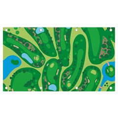 Golf Course Par Golf Course Green Banner And Sign 7  X 4  by Sarkoni