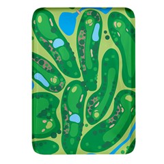 Golf Course Par Golf Course Green Rectangular Glass Fridge Magnet (4 Pack)