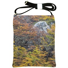 Wilderness Palette, Tierra Del Fuego Forest Landscape, Argentina Shoulder Sling Bag by dflcprintsclothing