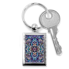  Over The Delta  Key Chain (rectangle) by kaleidomarblingart