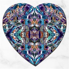  Over The Delta  Jigsaw Puzzle (heart) by kaleidomarblingart