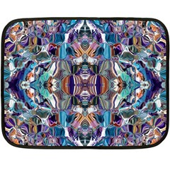  Over The Delta  Two Sides Fleece Blanket (mini) by kaleidomarblingart