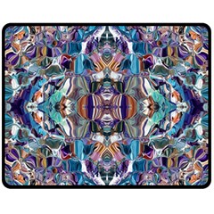  Over The Delta  Fleece Blanket (medium) by kaleidomarblingart