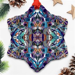  Over The Delta  Ornament (snowflake) by kaleidomarblingart