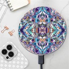  Over The Delta  Wireless Fast Charger(white) by kaleidomarblingart