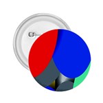 Abstract Circles, Art, Colorful, Colors, Desenho, Modern 2.25  Buttons Front