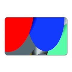 Abstract Circles, Art, Colorful, Colors, Desenho, Modern Magnet (rectangular) by nateshop