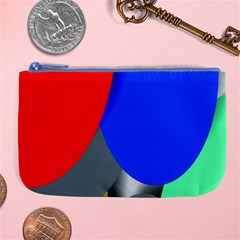 Abstract Circles, Art, Colorful, Colors, Desenho, Modern Large Coin Purse by nateshop