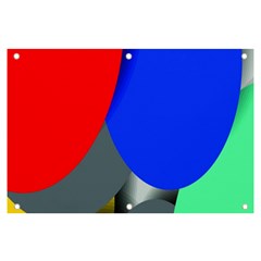 Abstract Circles, Art, Colorful, Colors, Desenho, Modern Banner And Sign 6  X 4  by nateshop