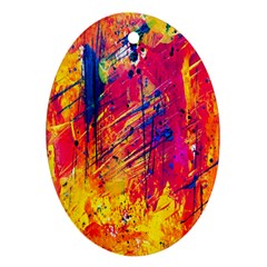 Abstract Design Calorful Ornament (oval)