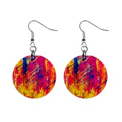 Abstract Design Calorful Mini Button Earrings